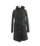 マッキントッシュ MACKINTOSH キルティングコート ロング丈 フード 裏ボア アウター 32 黒 ブラック /AN19