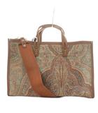 アヴァケーション A VACATION 23AW BREAD M 2WAY トートバッグ ハンドバッグ ショルダーバッグ 総柄 茶 ブラウン 33-03-42-03101 /AN25