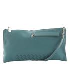 アニアリ aniary クラッチバッグ ハンドバッグ ワンショルダーバッグ 2way 編み込み レザー 水色 ライトブルー /AN22