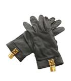 エルメス HERMES ケリー 手袋 カデナ 南京錠 レザー 6.5 茶 ブラウン /AN10 ■OH