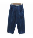 チノ CINOH デニムパンツ ジーンズ タックワイドパンツ アンクル丈 ハイウエスト 25 青 ブルー /YS43