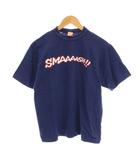 ウエアハウス WAREHOUSE Tシャツ カットソー プリント 半袖 M 紺 ネイビー /YM