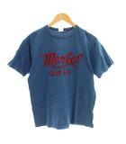 フリーホイーラーズ FREEWHEELERS POWER WEAR HOME OF US Merkel Tシャツ カットソー 半袖 ロゴ M 青 ブルー /KU