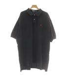 ポロ ラルフローレン POLO RALPH LAUREN ポロシャツ XXL 黒 ブラック 半袖 ロゴ刺繍 /AU
