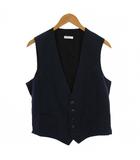 ボリオリ BOGLIOLI ベスト ジャケット 切替 ウール 48 グリーン 黒 /BM