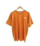 ザノースフェイス THE NORTH FACE Tシャツ カットソー 半袖 L オレンジ ホワイト /DO