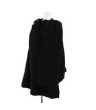 イッセイミヤケ ISSEY MIYAKE 24AW Entwine ケープ アウター 変形 プルオーバー ワンカラー 2 黒 ブラック IM43FO026 /BB