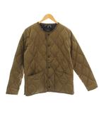 タイオン TAION ミリタリー クルーネック ダウンジャケット インナーダウン ノーカラー M 茶 ブラウン 104B2ML-1 /KU