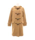 ナチュラルビューティーベーシック NATURAL BEAUTY BASIC タグ付き ダッフルコート ミドル丈 フード付きトグルボタン L 茶 ブラウン /NU