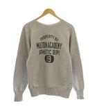 ウエアハウス WAREHOUSE スウェット トレーナー 裏起毛 プリント 長袖 S グレー /☆G