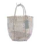  スミスタイル SUM1 STYLE メタリックかごバッグ ハンドバッグ シルバー /BM