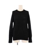 ミューズ ドゥーズィエム クラス MUSE de Deuxieme Classe Spiners クルーネックプルオーバー ニット 長袖 ストレッチ 薄手 ウール 無地 F 黒 ブラック 21080500410030 /BB