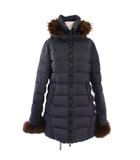 タトラス TATRAS ノーリーズ別注 RITA リタ ダウンコート アウター ミドル丈 ジップアップ ナイロン フード ラクーンファー 3 紺 ネイビー LTA5NO4289 /BB