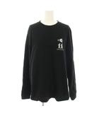  ボリス雑貨店 ヒグチユウコ ロンT Tシャツ カットソー クルーネック 長袖 プリント M 黒 ブラック 白 ホワイト /YT