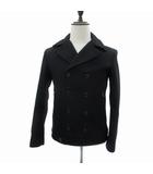 ラウンジリザード LOUNGE LIZARD ピーコート Pコート ショート丈 中綿 2 黒 ブラック /YS37