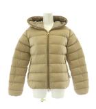 デュベティカ DUVETICA ティアロンドゥエ THIALONDUE ダウンジャケット ジップアップ アウター 40 ベージュ フード付き /YM