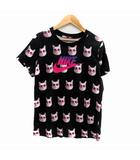 ナイキ NIKE Tシャツ カットソー クルーネック 半袖 プリント L 黒 ピンク /HO1