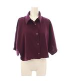 ハレ HARE シャツ ブラウス ドルマンスリーブ 肩開き F 紫 ショート丈 /JP