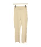 ミューズ ドゥーズィエム クラス MUSE de Deuxieme Classe 20SS Diner B RIBパンツ ニットリブパンツ フレアパンツ イージー 36 アイボリー 20080500409010 /HN