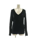 ラルフローレン RALPH LAUREN Tシャツ カットソー ロゴ 長袖 M 黒 ブラック /AQ ■OS