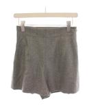 フォクシー FOXEY フラノショート パンツ ウール 38 グレー 30173 /YM
