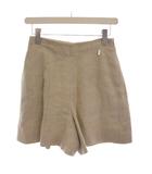 フォクシー FOXEY リネン ショートパンツ キュロット 38 ベージュ 39632 /YM