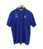 マンシングウェア MUNSINGWEAR ポロシャツ 半袖 ボタンダウン LL 青 /BM