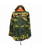 バートン BURTON スノーボードウエア ジップアップパーカー カモフラ 迷彩柄 L マルチカラー カーキ /HO4
