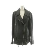 セオリー Theory SMOOTH NAPPA MOTO JKT LB ライダースジャケット ダブル 羊革 ラムレザー S 黒 ブラック 0360801 /AN53