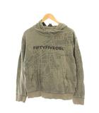 ディーゼル DIESEL 55 プルオーバーパーカー 長袖 L 茶 ブラウン 総柄 /RR