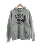 チャンピオン CHAMPION 00's プレミアム リバースウィーブ パーカー プルオーバー スウェット地 ロゴプリント L グレー /KU