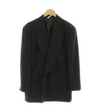 ジョルジオアルマーニ GIORGIO ARMANI ダブルジャケット テーラードジャケット ブレザー 46 黒 ブラック ダブルブレスト /AJ