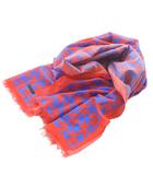 フランコフェラーリ FRANCO FERRARI ストール 総柄 赤 青 /SR