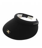バーバリーゴルフ BURBERRY GOLF サンバイザー 帽子 ノバチェック ロゴ 刺繍 黒 ブラック /AN7