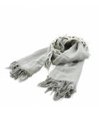 グッチ GUCCI GG柄 ストール フリンジ 総柄 グレー /AN16 ■OH