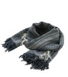 グッチ GUCCI GG柄 ストール フリンジ 総柄 グレー /AN15 ■OH