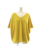 ルーニィ LOUNIE カットソー ブラウス 五分袖 F 黄 イエロー Vネック /RR