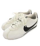 ナイキ NIKE WMNS CLASSIC CORTEZ LEATHER コルテッツ レザー スニーカー US 白 黒 807471-101 /☆G