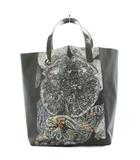 ミーイッセイミヤケ me ISSEY MIYAKE meow ニャーオ ザクロ トートバッグ ハンドバッグ ショルダーバッグ ネコ 猫 黒 ブラック /AN3