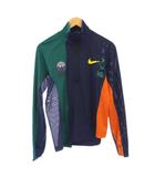 ナイキ NIKE sacai Half Zip Running Jacket ハーフジップランニングジャケット プルオーバー 長袖 ハイネック ストレッチ ロゴ S 紺 ネイビー 緑 グリーン CD6308-451 /BB