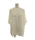 セオリーリュクス theory luxe ニット カットソー 半袖 クルーネック Tシャツ 38 白 ホワイト /☆G