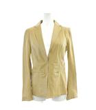 コスチュームナショナル CoSTUME NATIONAL ジャケット レザー 本革 40 ベージュ /AP