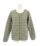 ビーミングバイビームス B:MING by BEAMS スペリオダウンラウンドネックジャケット ダウンジャケット アウター ロゴ刺繍 XS グレー 1601112 /YT