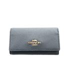 コーチ COACH キーケース 紺 ネイビー /SS ■OS