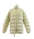 ライトアルパイン ダウンジャケット スタンドカラー ジップアップ ナイロン ロゴ刺繍 M アイボリー 1101676 /KU