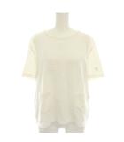 シャネル CHANEL 21SS Tシャツ カットソー クルーネック 半袖 ココマーク カメリア 刺繍 38 白 ホワイト P70428K10059 AW005 /YT