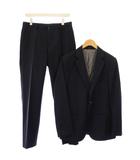 ジョルジオアルマーニ GIORGIO ARMANI シングルスーツ セットアップ テーラードジャケット アウター シングル 総裏地 テーパードパンツ スラックス ジップフライ ワンカラー 紺 ネイビー /BB