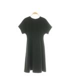 スナイデル SNIDEL ワンピース ひざ丈 半袖 F 黒 /DF