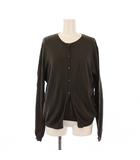 ラルフローレン RALPH LAUREN アンサンブルニット カーディガン 長袖 クルーネック 半袖 ワンカラー 薄手 15 チャコールグレー /BB