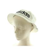 アディダス adidas バケットハット 帽子 54cm 白 ホワイト /MI